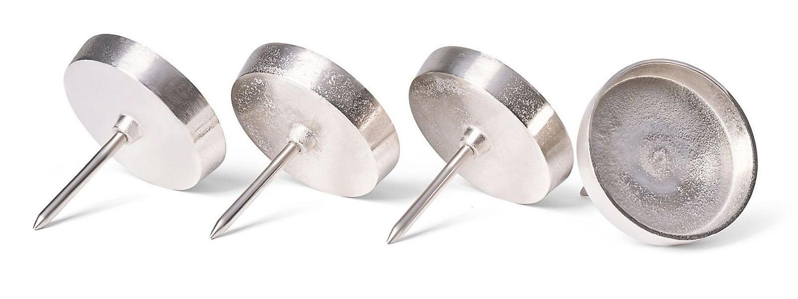Novaliv Kerzenständer - (Spar-Set, 4 St., 4x Alu Flach 8,5 cm Alu Kerzenpic günstig online kaufen