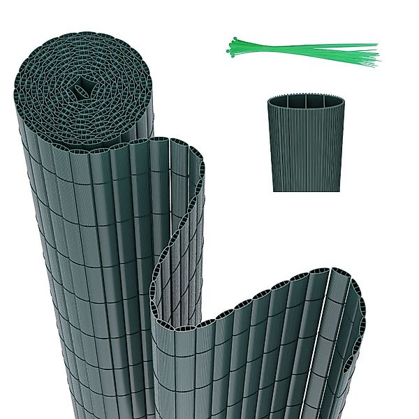 Clanmacy Balkonsichtschutz PVC Sichtschutzmatte Zaun mit günstig online kaufen