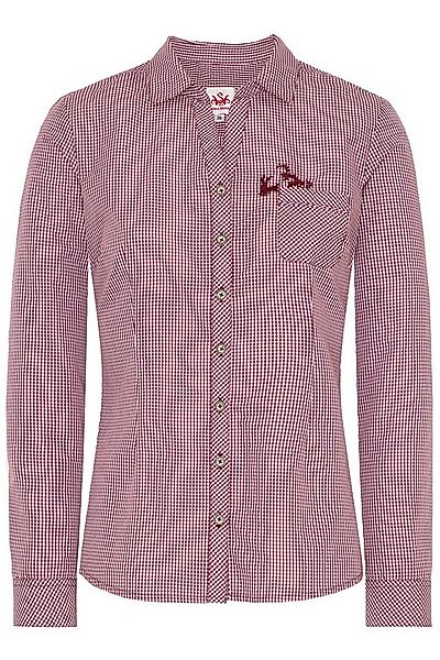 Spieth & Wensky Trachtenbluse Trachtenbluse - PÜNKTCHEN - dunkelrot, dunkel günstig online kaufen