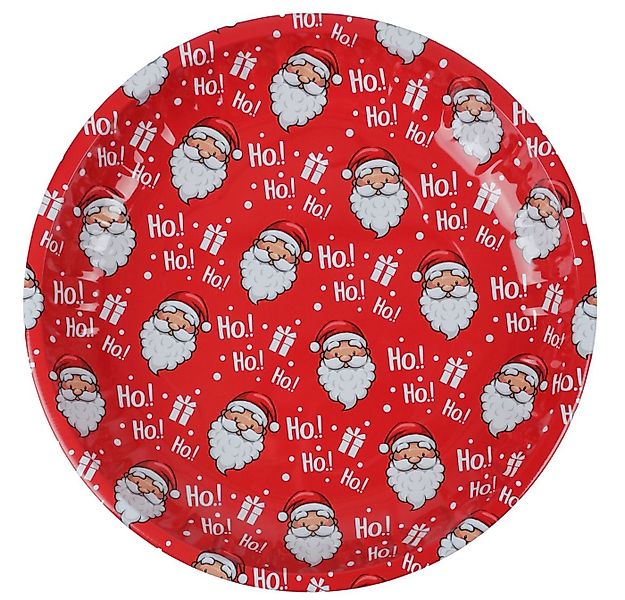 BURI Dekofigur Weihnachtsteller 26 cm Plätzchenteller Adventsdeko Nikolaust günstig online kaufen