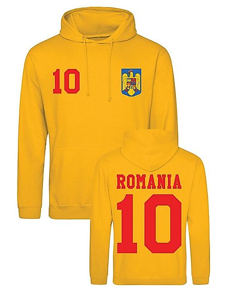 Youth Designz Hoodie Rumänien Herren Hoodie Pullover im Fußball Trikot Look günstig online kaufen