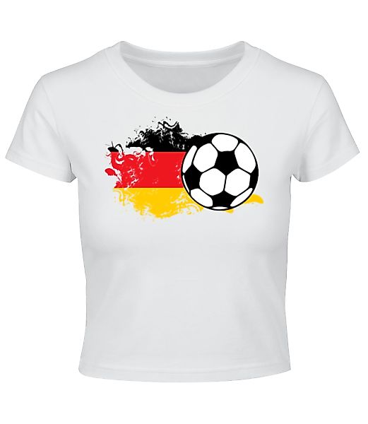 Deutschland Fahne Fußball · Crop T-Shirt günstig online kaufen