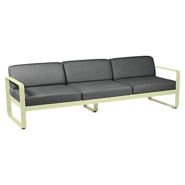 Bellevie 3-Sitzer Lounge-Sofa A6 Zitronensorbet A3 Graphitgrau günstig online kaufen