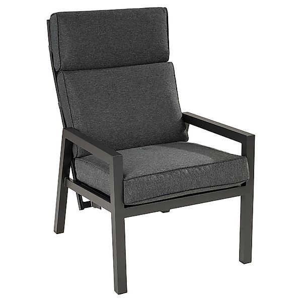 Gartensessel CAMPO, Aluminium, Textilen, Anthrazit, B günstig online kaufen