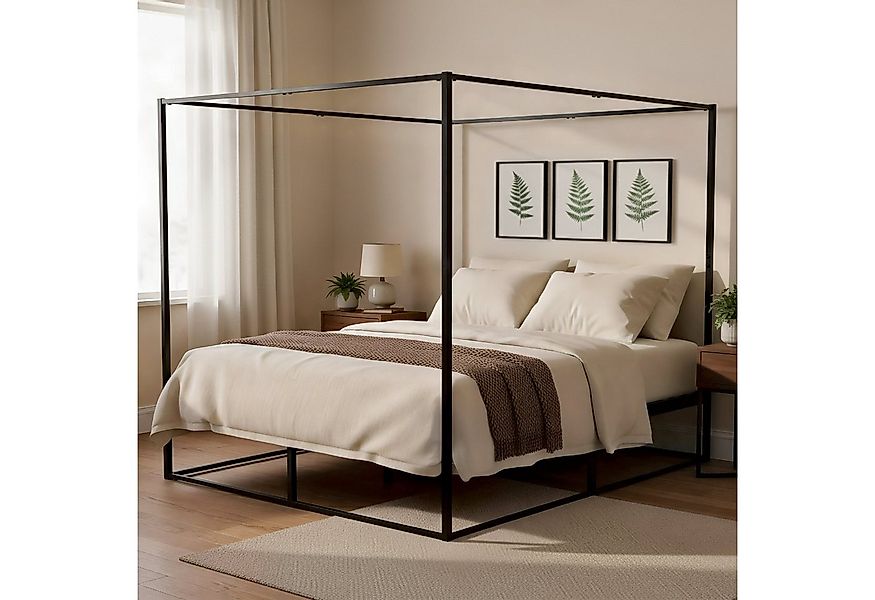 CLP Metallbett Batoni (1er), Himmelbett aus Metall, mit Lattenrost günstig online kaufen