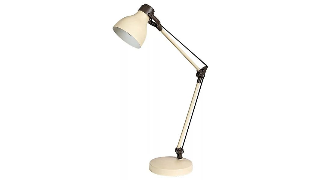 Schreibtischlampe Beige Metall E14 Carter günstig online kaufen