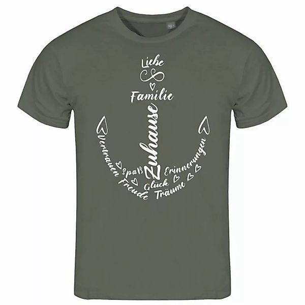 deinshirt Print-Shirt Herren T-Shirt Liebe Familie Anker Funshirt mit Motiv günstig online kaufen