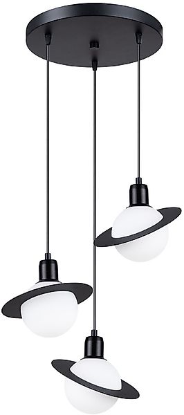 SOLLUX lighting Pendelleuchte »Pendelleuchte HYPERION 3P Schwarz«, 3 flammi günstig online kaufen
