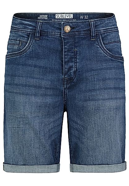 SUBLEVEL Jeansshorts im 5-Pocket-Style mit Aufschlag günstig online kaufen