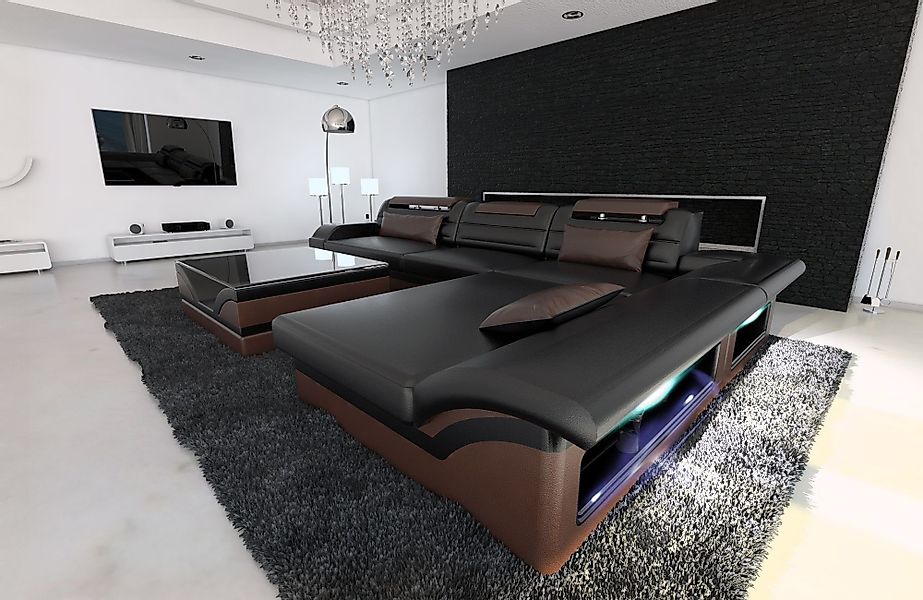 Sofa Dreams Ecksofa Couch Leder Sofa günstig online kaufen