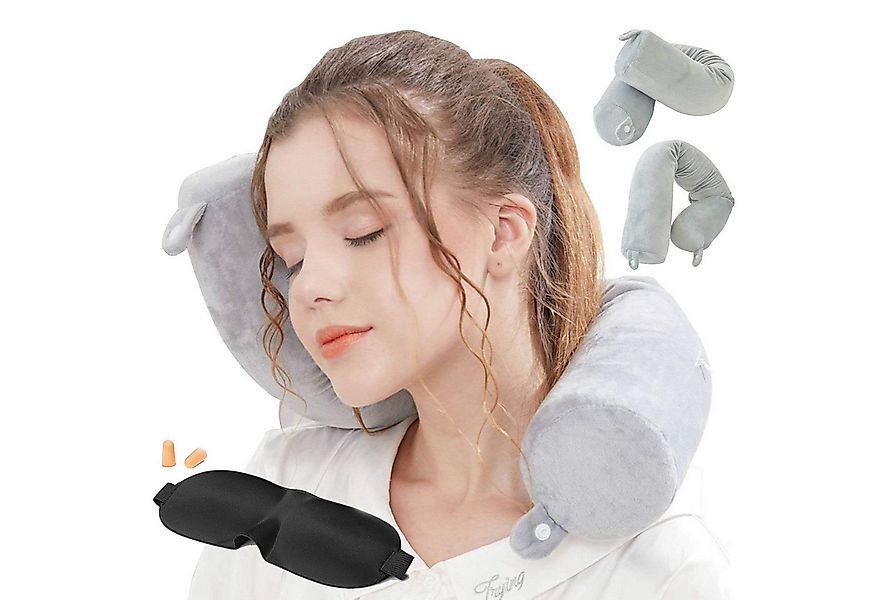Purpurra Nackenkissen Nackenkissen Stützkissen mit Memory Foam 68 cm, grau günstig online kaufen