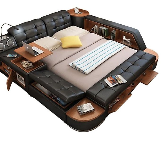 Xlmoebel Bett Vielseitiges Schlafmöbel Ehebett Doppelbett Gestepptes Bett ( günstig online kaufen