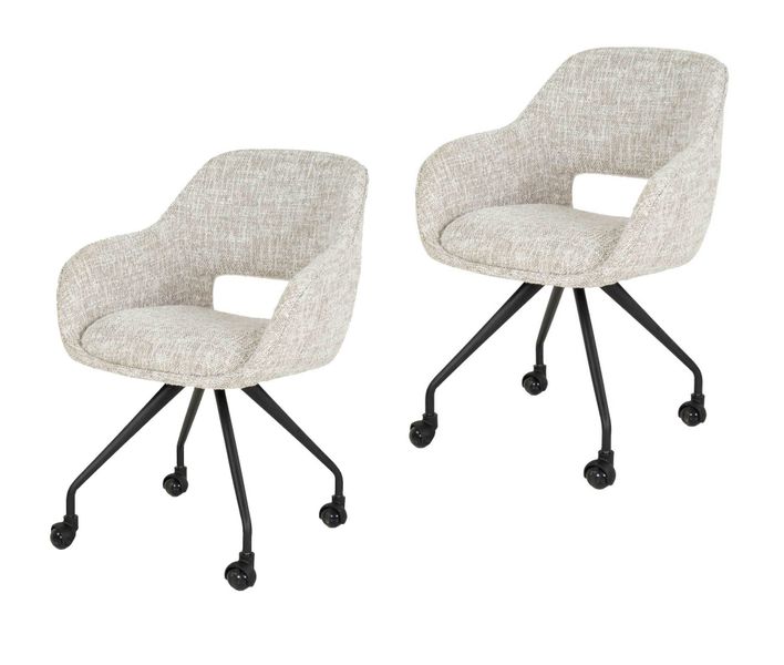 LEVEN Lifestyle Esszimmerstuhl LOTHAR mit Rollen günstig online kaufen