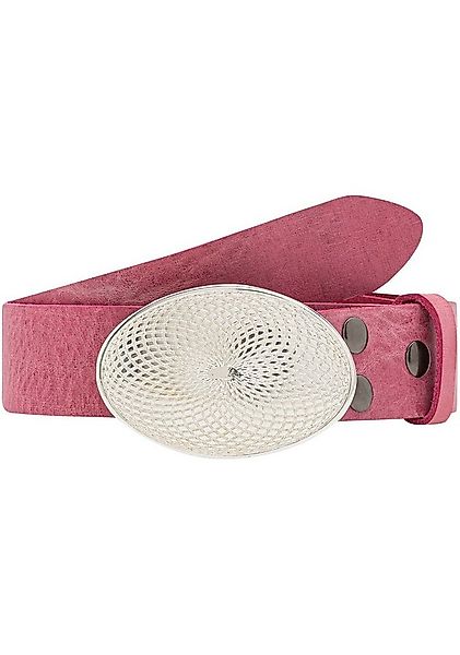 Rettungsring Gürtel Ledergürtel mit austauschbarer Schließe »Mantra Silber günstig online kaufen