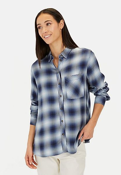 camel active Flanellhemd aus reiner Viskose Langarm Button-Down Button-Down günstig online kaufen