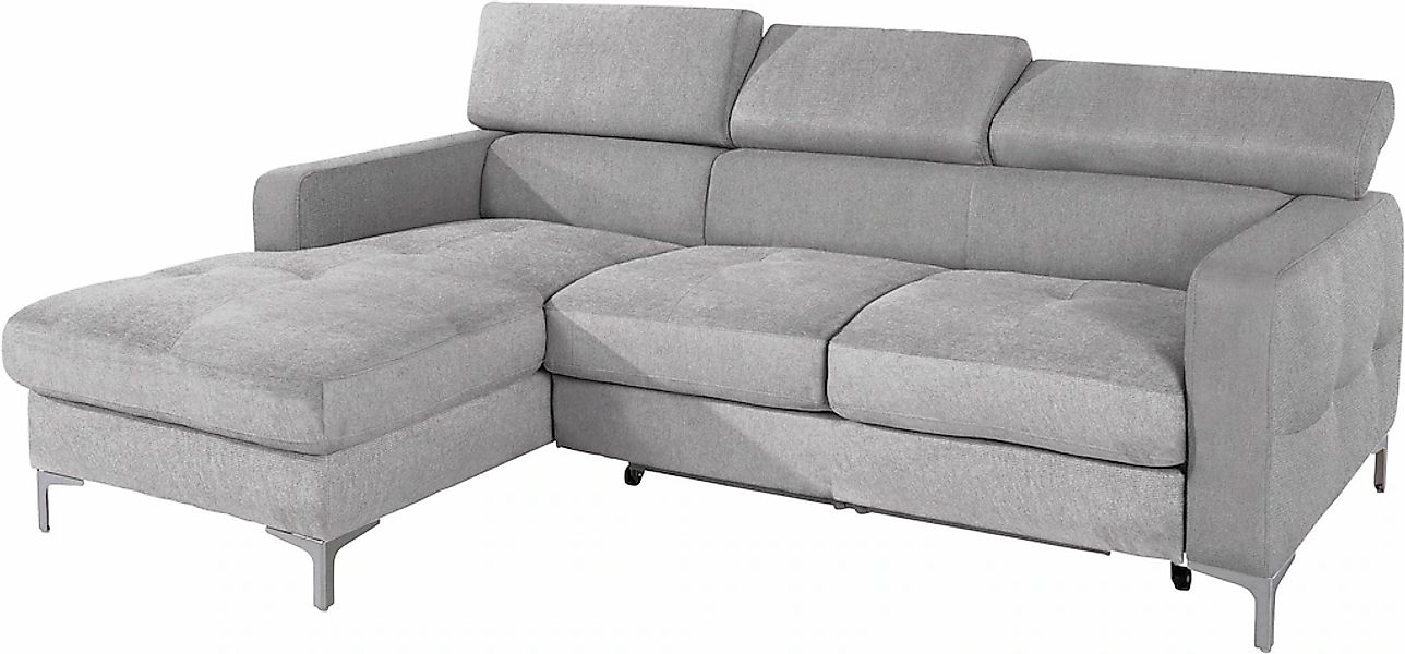 COTTA Ecksofa "Sammy L-Form", mit Kopfteilverstellung, wahlweise mit Bettfu günstig online kaufen