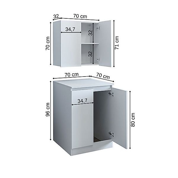 Roomart Waschmaschinenumbauschrank MK3-UM2-UM01 (Waschmaschinenschrank Badr günstig online kaufen