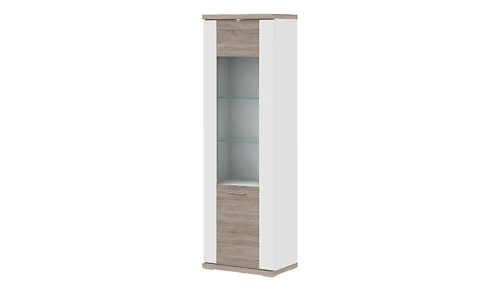 uno Vitrine  Titan ¦ weiß ¦ Maße (cm): B: 66 H: 207 T: 42.0 Schränke > Vitr günstig online kaufen