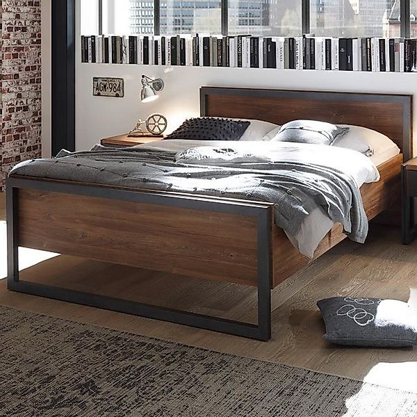 Jugendbett Bettgestell DALLAS-61 Liegefläche 140x200cm im Industrial Stil m günstig online kaufen