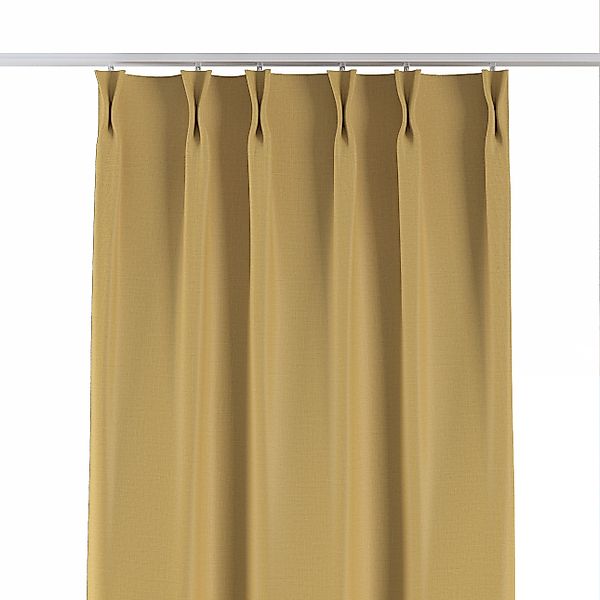 Vorhang mit flämischen 2-er Falten, senfgelb, Blackout (verdunkelnd) (269-6 günstig online kaufen