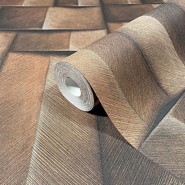 Marburg Vliestapete 3D-Optik Grafisch Modern 10,05 m x 0,53 m Braun günstig online kaufen