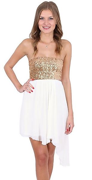 Sarcia.eu Minikleid Cremefarbenes Minikleid aus Chiffon, günstig online kaufen