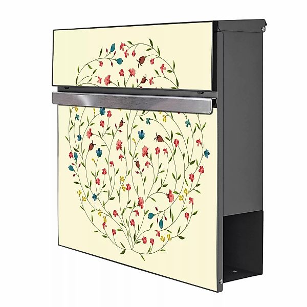 Banjado Briefkasten Anthrazit 37x37x10.5cm Groß / Inkl. Montagematerial & 2 günstig online kaufen