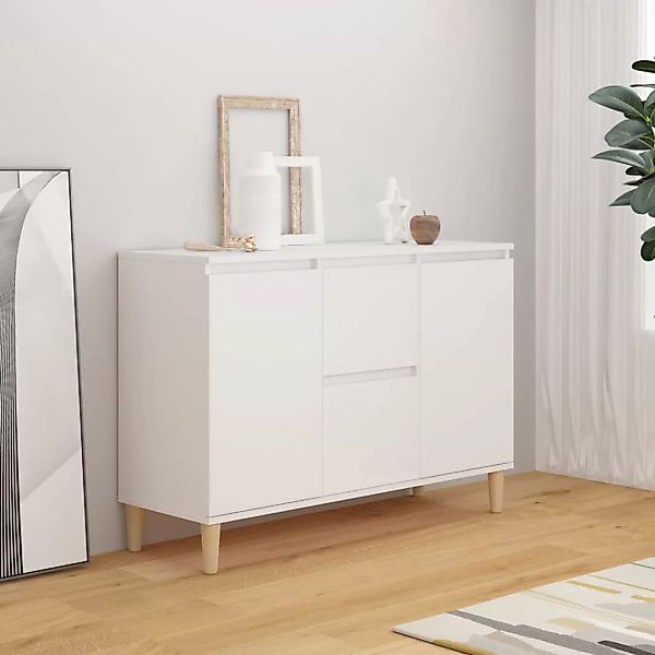 Sideboard Weiß 103,5x35x70 Cm Spanplatte günstig online kaufen