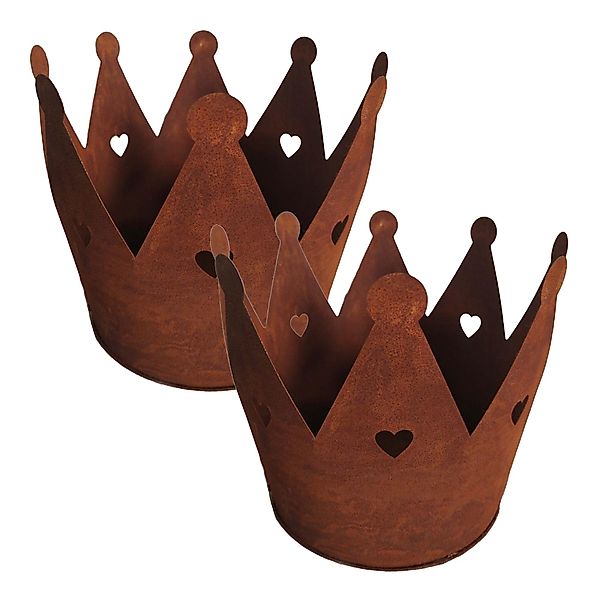 UNUS GARDEN Dekofigur Krone Zink Rost günstig online kaufen