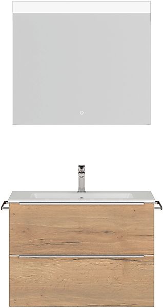 nobilia® Badmöbel-Set »Levere«, (2 St., vormontiert, mit Soft-Close), inkl. günstig online kaufen