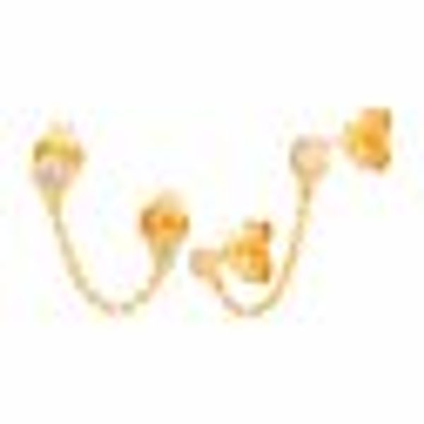 Doppelohrstecker 925 Sterling Silber gelb vergoldet günstig online kaufen