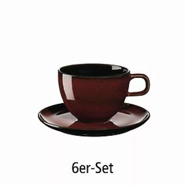 Kaffeetasse 6er-Set rusty red günstig online kaufen