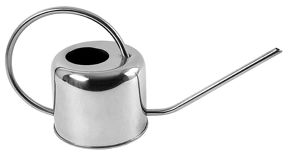 Gießkanne Esschert Design Gießkanne, Wasserkanne in Chrom aus Stahl, schlan günstig online kaufen