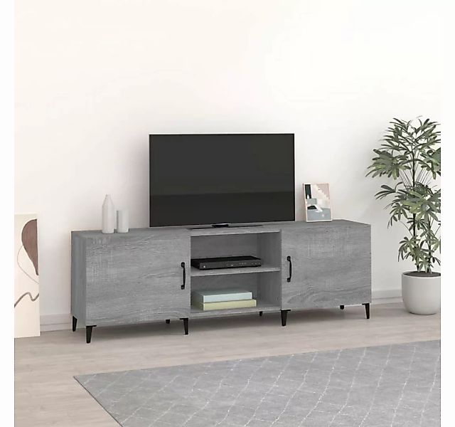furnicato TV-Schrank Grau Sonoma 150x30x50 cm Holzwerkstoff günstig online kaufen