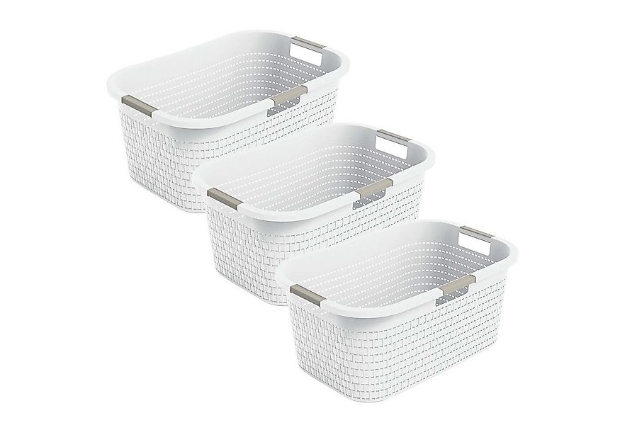 ROTHO Wäschekorb 3er-Set Wäschebox 40L COUNTRY, ergonomische Wäschebehälter günstig online kaufen