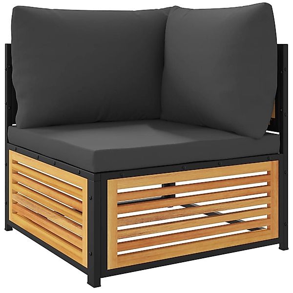 vidaXL Sofaelement Garten-Ecksofa mit Kissen Massivholz günstig online kaufen