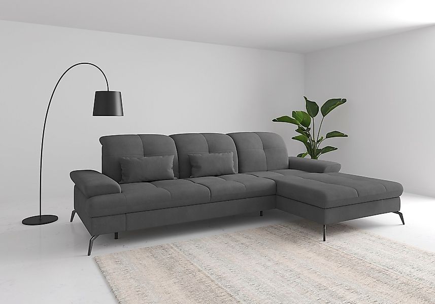 sit&more Ecksofa "Amica, L-Form, inkl. Sitztiefenverstellung & Armteilverst günstig online kaufen
