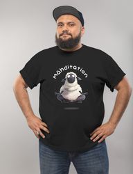 MoonWorks Print-Shirt Herren T-Shirt Mähditation Meditation günstig online kaufen
