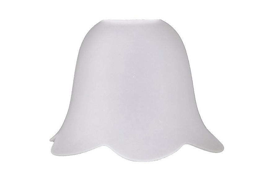 Home4Living Lampenschirm Lampenglas Ersatzglas Glasschirm Blütenform satini günstig online kaufen