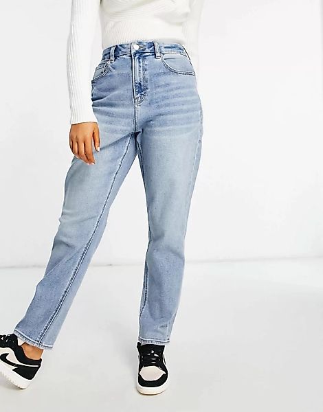 American Eagle – Mom-Jeans mit hellblauer Waschung günstig online kaufen
