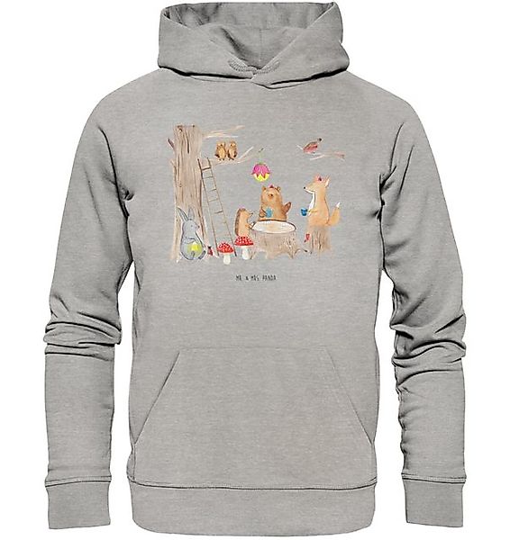 Mr. & Mrs. Panda Hoodie Größe M Waldtiere Picknick - Heather Grey - Geschen günstig online kaufen