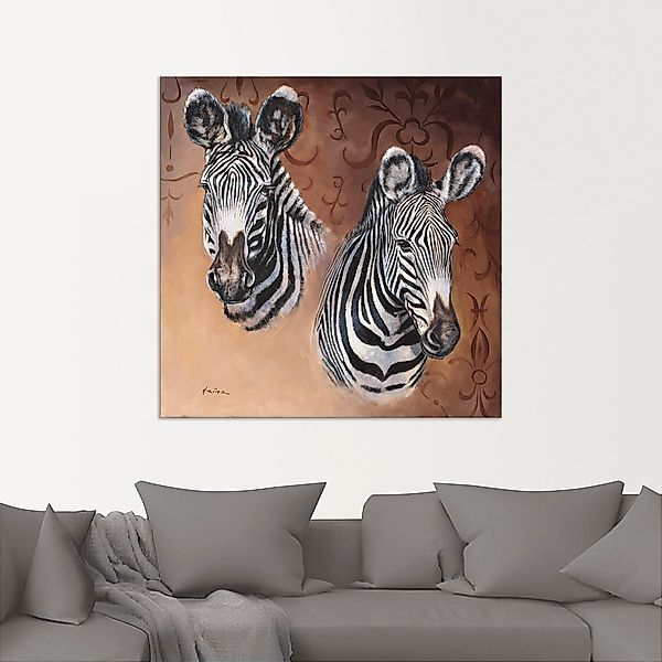 Artland Alu-Dibond-Druck »Zebra«, Wildtiere, (1 St.), für Innen- und Außenb günstig online kaufen