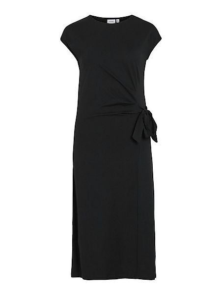 Vila Cocktailkleid VIPOMPIA O-NECK CAP SLEEVE MIDI DRE Black Beauty/SOLID günstig online kaufen