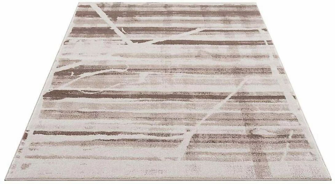 Carpet City Teppich »Moda«, rechteckig, 11 mm Höhe, Kurzflor, Streifen-Must günstig online kaufen