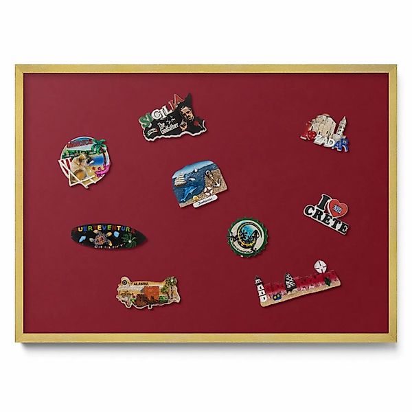 Tulup Magnettafel Wanddekoration Magnettafel bedruckt Farbe Burgunderrot 70 günstig online kaufen