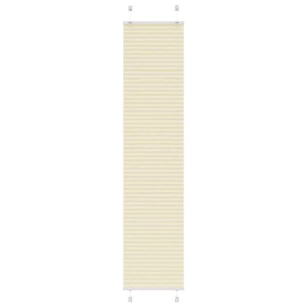 vidaXL Plissee Creme 50x200 cm Stoffbreite 49,4 cm Polyester 4015303 günstig online kaufen