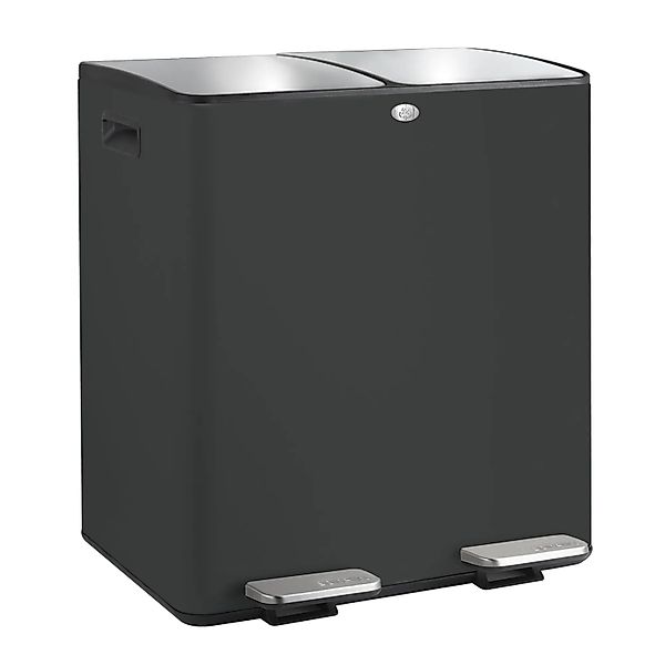 Spirella Kosmetikeimer Aliya 2 x 20, Schwaz Matt günstig online kaufen