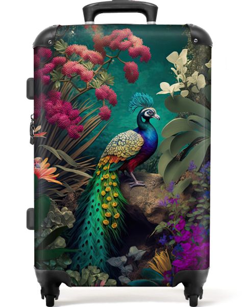 NoBoringSuitcases.com© Hartschalen-Trolley mit leuchtende Räder - günstig online kaufen