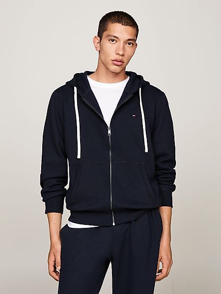 Tommy Hilfiger Kapuzensweatjacke "ESSENTIAL FLEECE ZIP THROUGH" kleine Logo günstig online kaufen