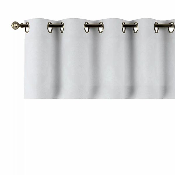 Kurzgardine mit Ösen, hellgrau, 130 x 40 cm, Damasco (613-81) günstig online kaufen